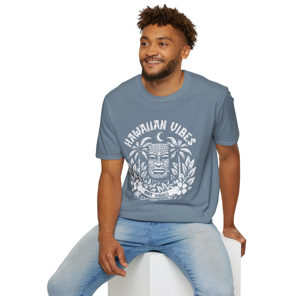 Hawaiian Vibes Maui T-Shirt — Velvet Night Tiki Beach Tee