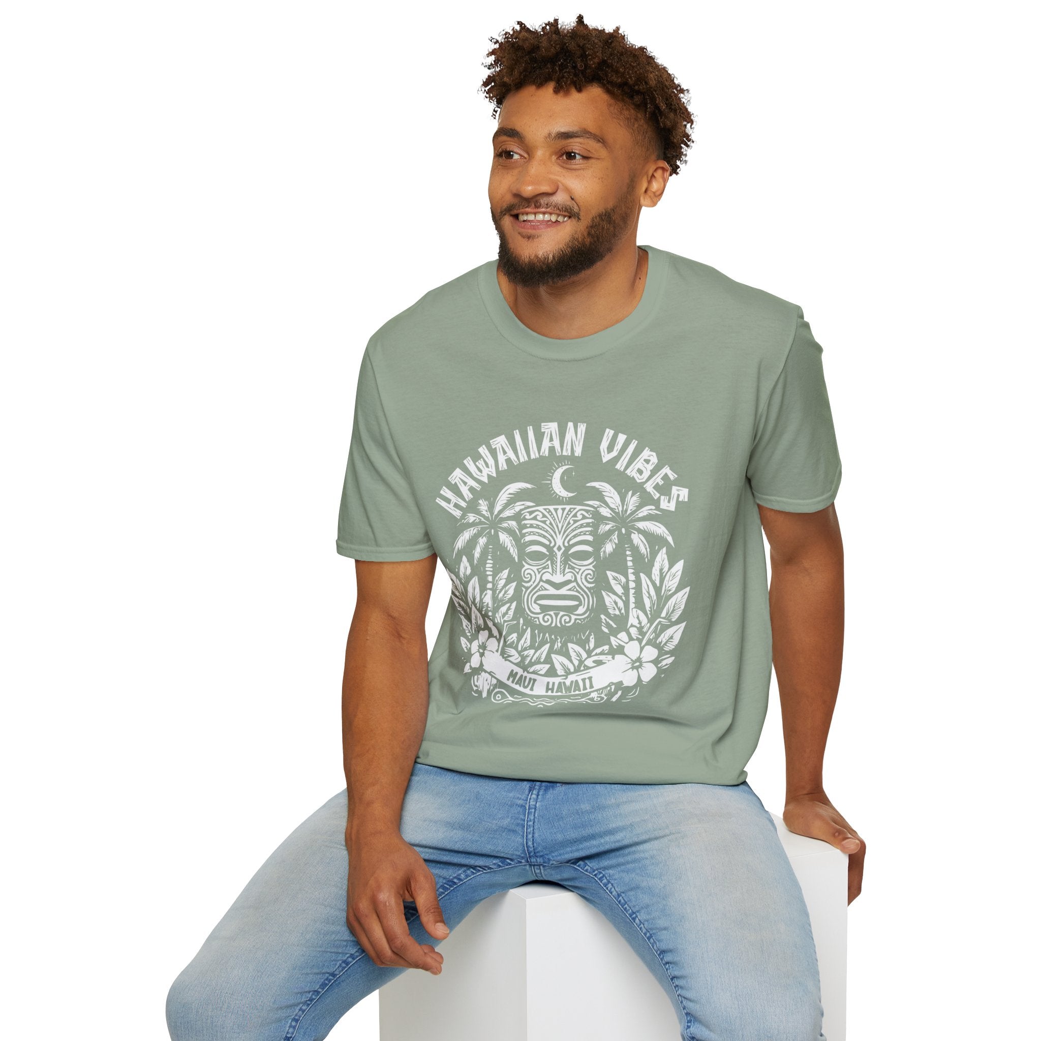 Hawaiian Vibes Maui T-Shirt — Velvet Night Tiki Beach Tee