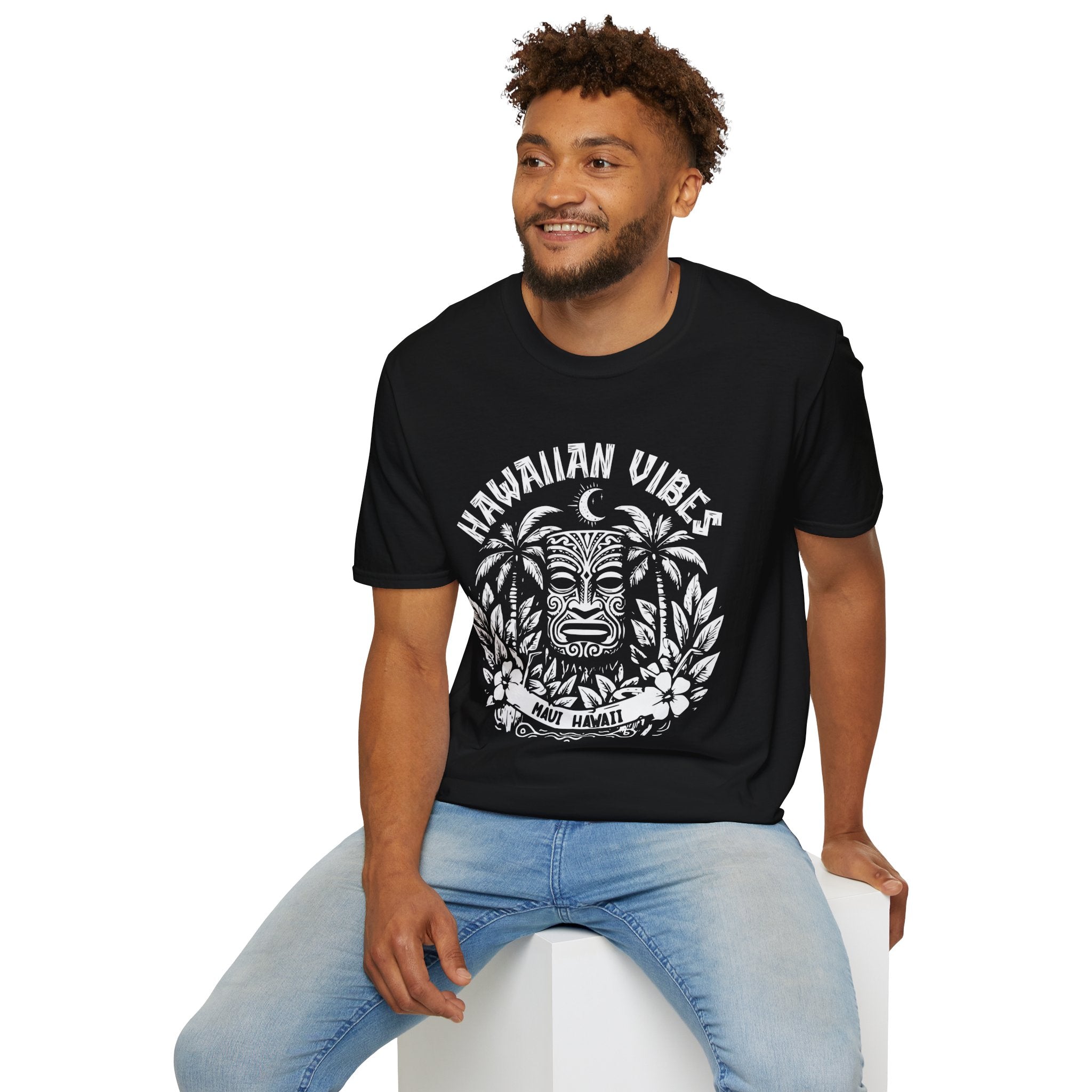 Hawaiian Vibes Maui T-Shirt — Velvet Night Tiki Beach Tee