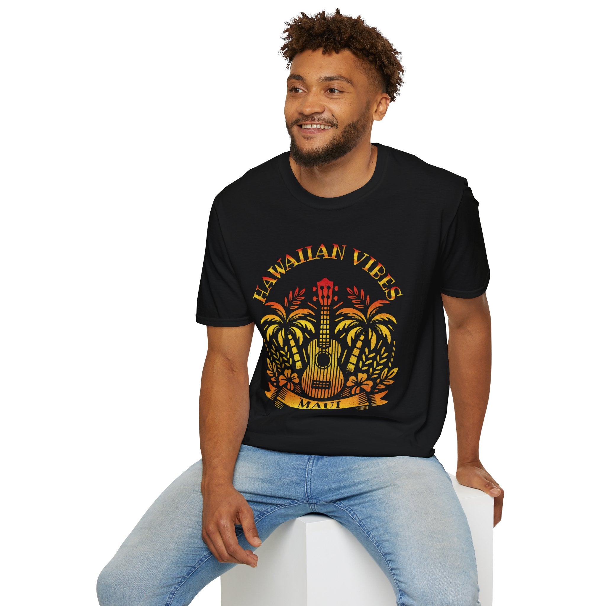 Hawaiian Vibes Maui Ukulele T-Shirt