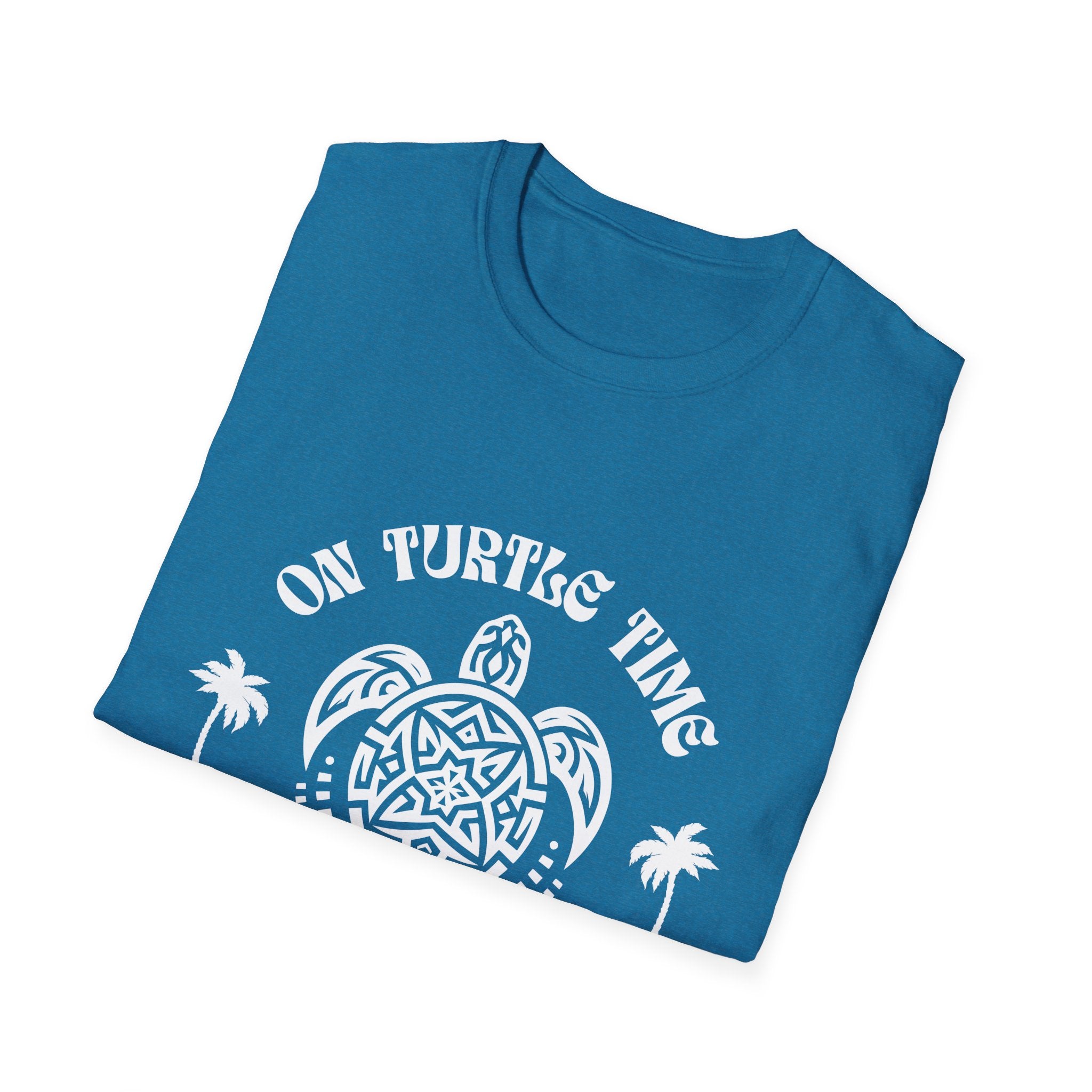 Maui Hawaii 'On Turtle Time' Tribal Sea Turtle T-Shirt