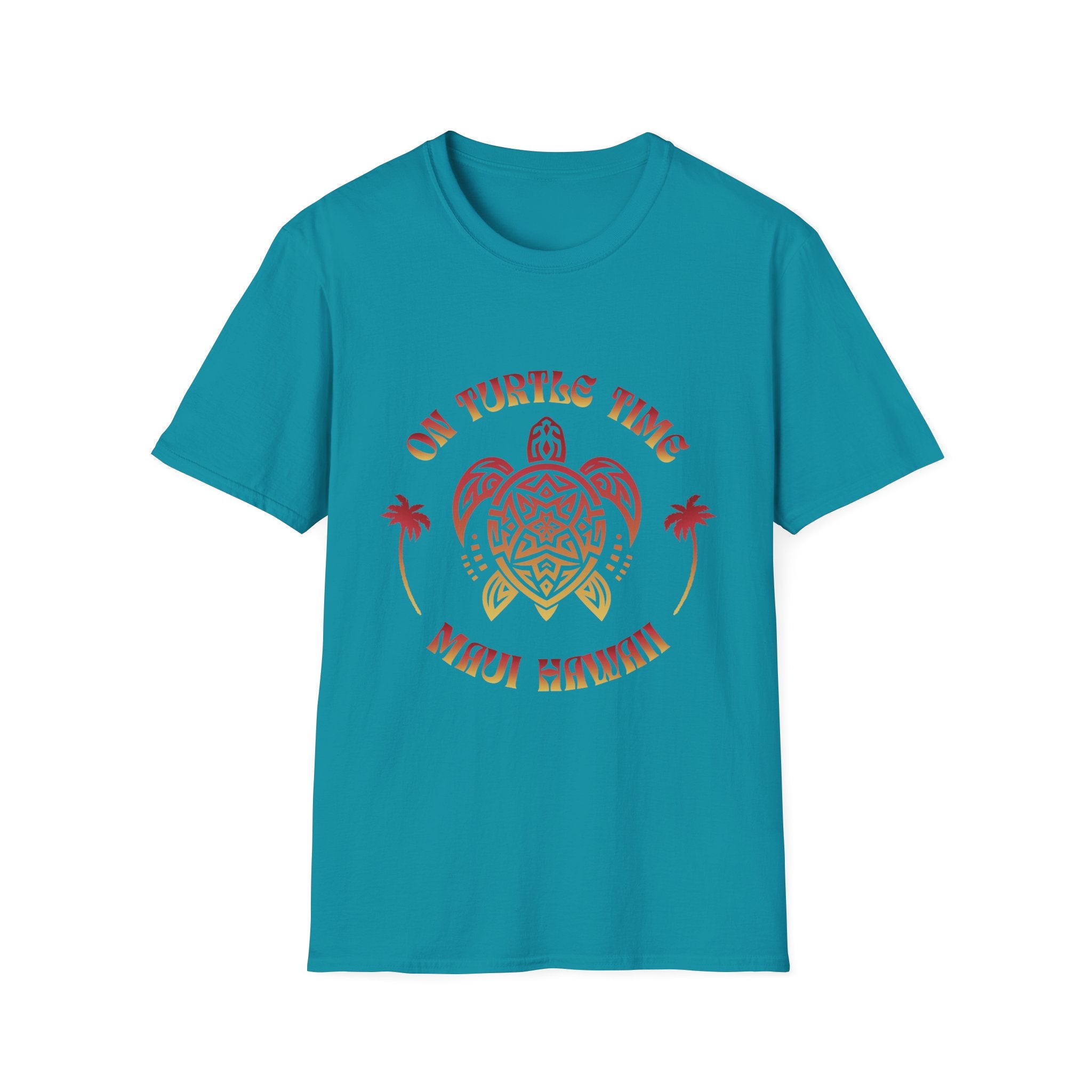 On Turtle Time Maui T-Shirt — Tribal Sea Turtle Tee