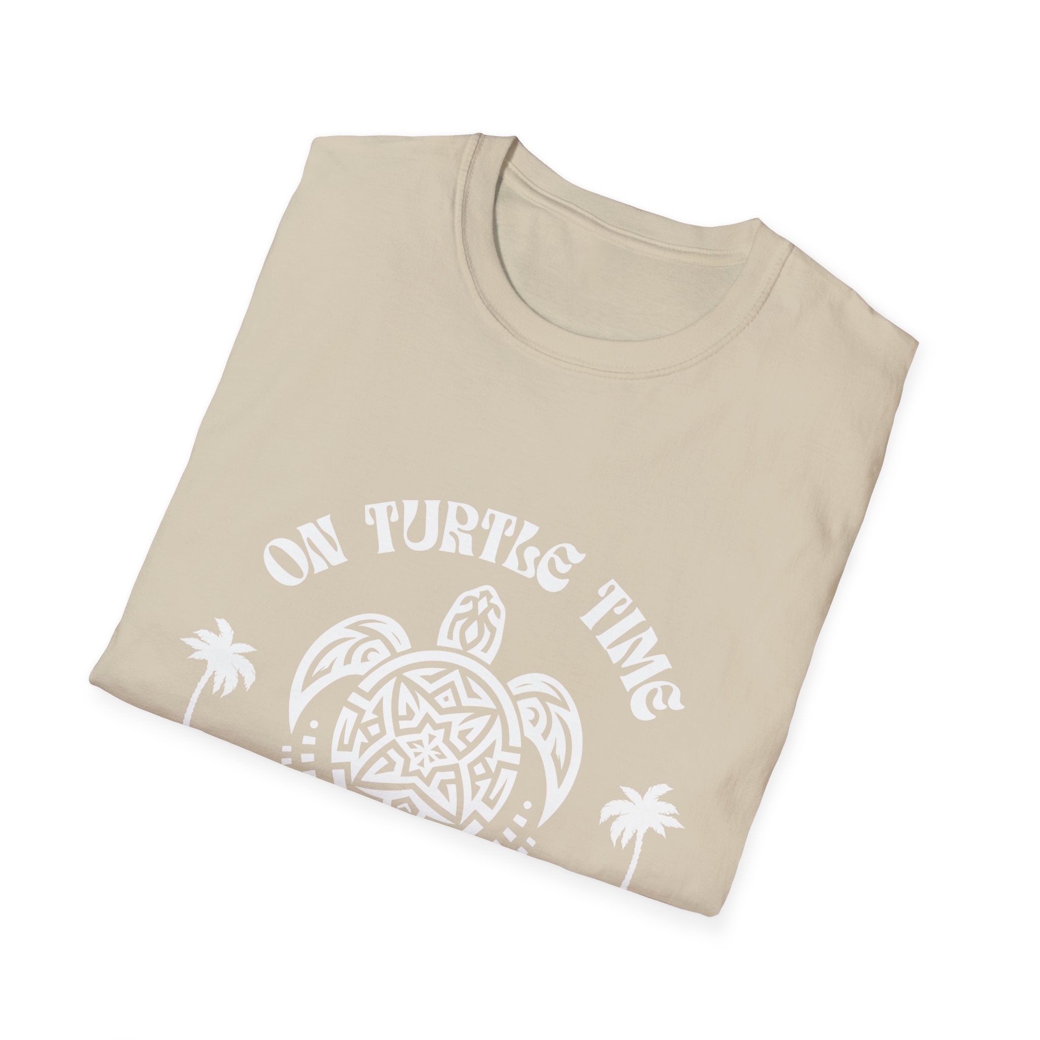 Maui Hawaii 'On Turtle Time' Tribal Sea Turtle T-Shirt