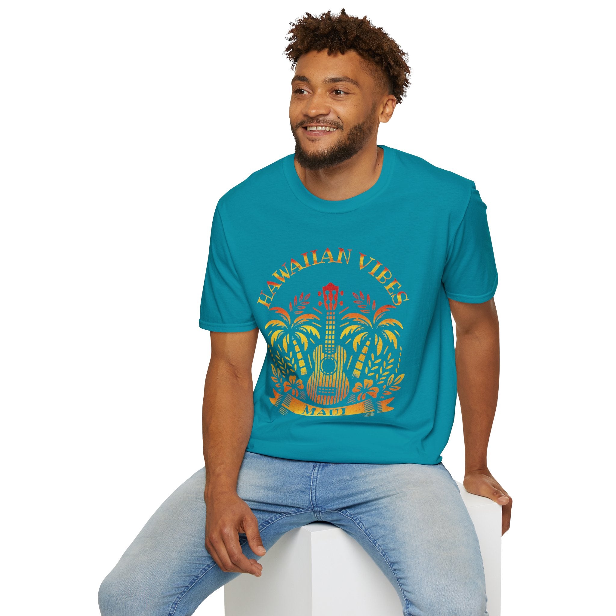 Hawaiian Vibes Maui Ukulele T-Shirt