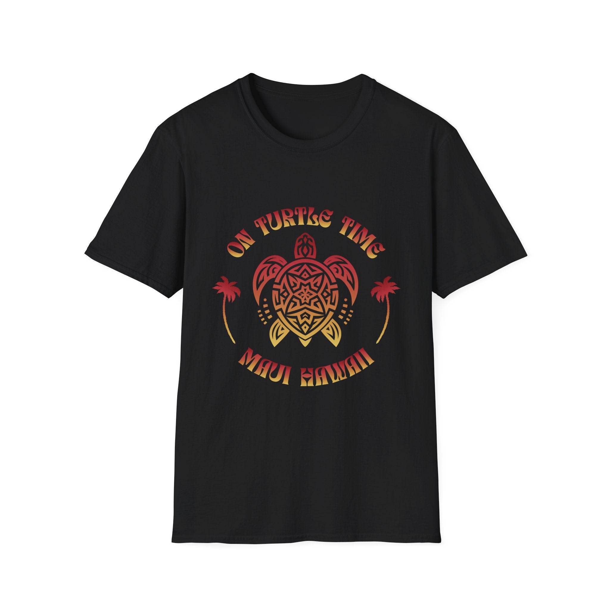 On Turtle Time Maui T-Shirt — Tribal Sea Turtle Tee