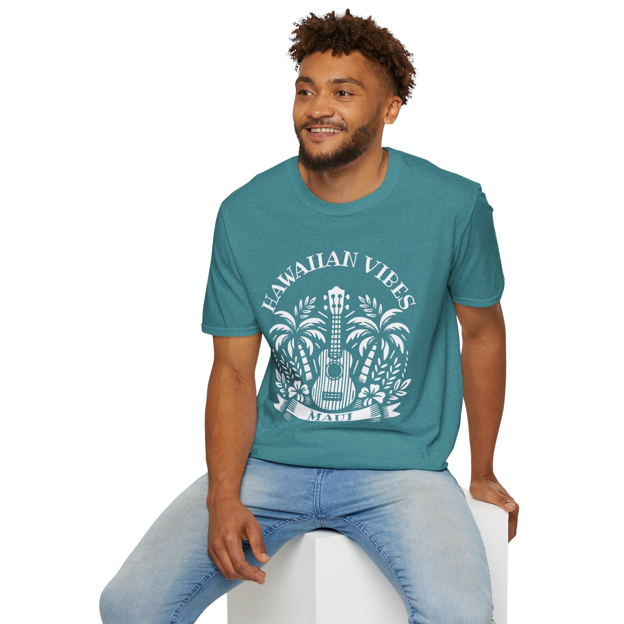 Hawaiian Vibes Maui Ukulele T-Shirt
